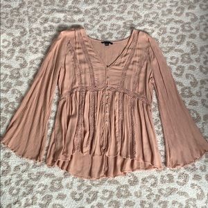 American Eagle Outfitters flare long sleeve top